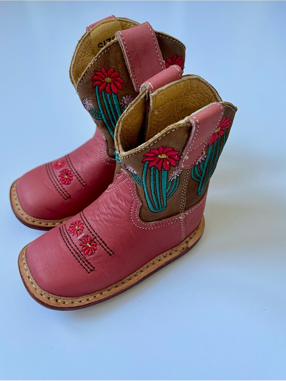 Baby girl Cowbabies cowboy pink booties